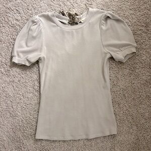 Hem & Thread Puff Sleeve Top